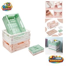 Colorful Mini Plastic Storage Bins Space-Saving Organizers for Home Office
