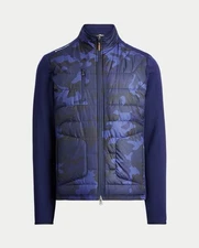 NWT $248.00 RLX Golf Ralph Lauren Mens Hybrid Wool Jacket Navy Camo LARGE