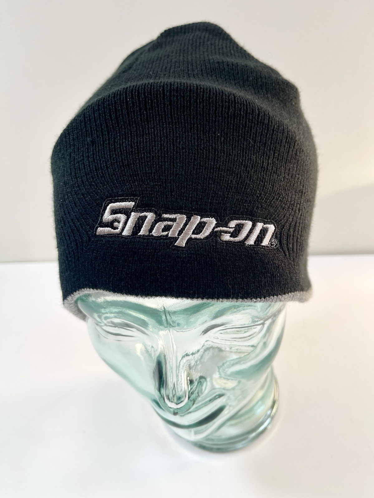 Snap On Tools Beanie Stocking Hat Reversible Blac… - image 2