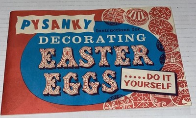 Vintage PYSANKY Instructions Booklet For Decorating Easter Eggs 1950s Arka Co NY