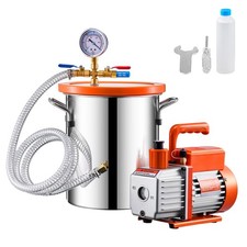 Uimoso 11,36L Vakuumkammer 3,5CFM Vakummpumpe einstufig Vacuum Pump Kit 260ml