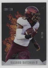 2021 Wild Card MATTE Rookie Heat Orange Flames /125 Rashod Bateman #MRHR-22 0gg. rookie card picture