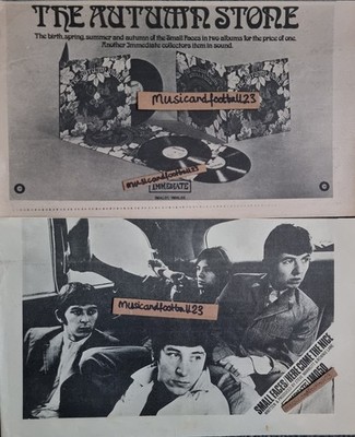 2 SMALL FACES HERE COMES THE NICE 1967 THE AUTUMN STONE 1969 both 13x7½'' 33x19cm