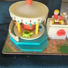 Vintage 1972 Fisher Price Little People Family Merry Go Round Carousel
