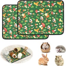 GFUEIGJ Guinea Pig Cage Liner Washable Fleece Waterproof Non-Slip Pet Bedding Ma