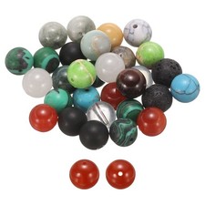 50pcs Mixing Color Natural Stone Beads 10mm Round Loose Bead