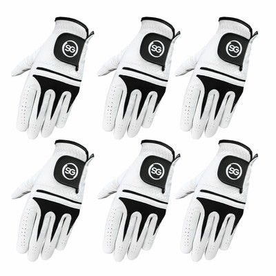 SG Herren weiß Cabretta Leder Golfhandschuhe 3er oder 6er Pack kaufen Tolles Preis-Leistungs-Verhältnis 4 Geld