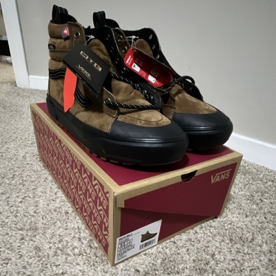 VANS HydroGuard Men's High Top Boots Brown/Black Suede Lace Up US 9.5
