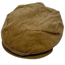 Vintage Chromatics Corduroy Newsboy Cap Tan Large Gatsby Driving Hat