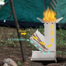Zusammenklappbarer Edelstahl Holzofen Raketenofen für Outdoor Abenteuer – Bild 20