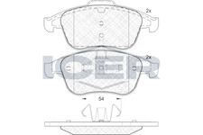 Bremsbelagsatz Vorne Ate-System für Renault Clio IV BH Fluence L35 ab 07->