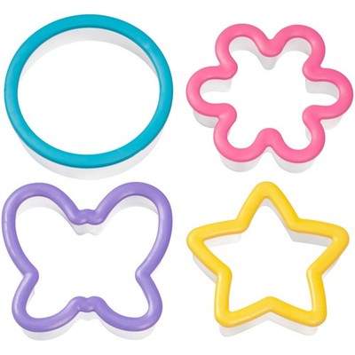 Wilton 4-Piece Comfort Grip Cookie Cutter Set, Assorted 4-Piece,