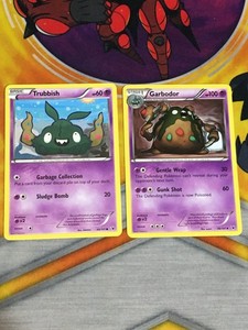 D918 POKEMON TCG NOBLE VICTORIES TRUBBISH 48 GARBODOR 49 LP
