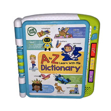 LeapFrog A to Z Learn With Me Dictionary Electronic Light Up Book Tested Works