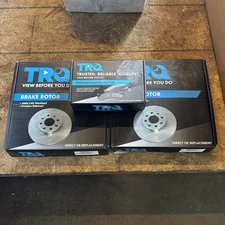 TRQ BFA73562 Disc Brake Pads BRA73911 Rotors  For Chevy Impala 2000-2005
