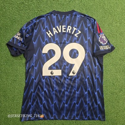 Adidas Arsenal FC Kai Havertz#29 2025/2026 Away Jersey EPL Patch