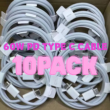 10Pack USB-C to USB-C Cable Fast Charger Lot Type C Cord For iPhone 16 15 17 Pro