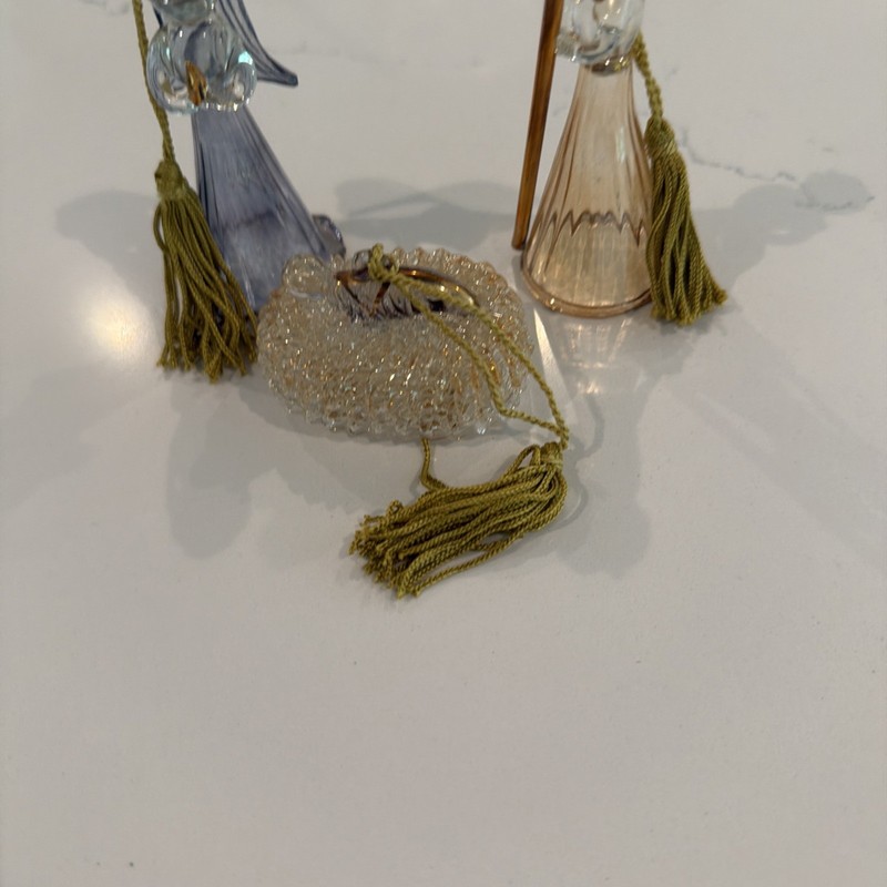 Lenox - Set of 3 - Assorted Colored Nativity Ornaments - Christmas
