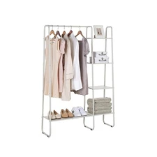 SunnyPoint Freestanding Clothes Metal Garment and Accessories, Orga... Fast Ship