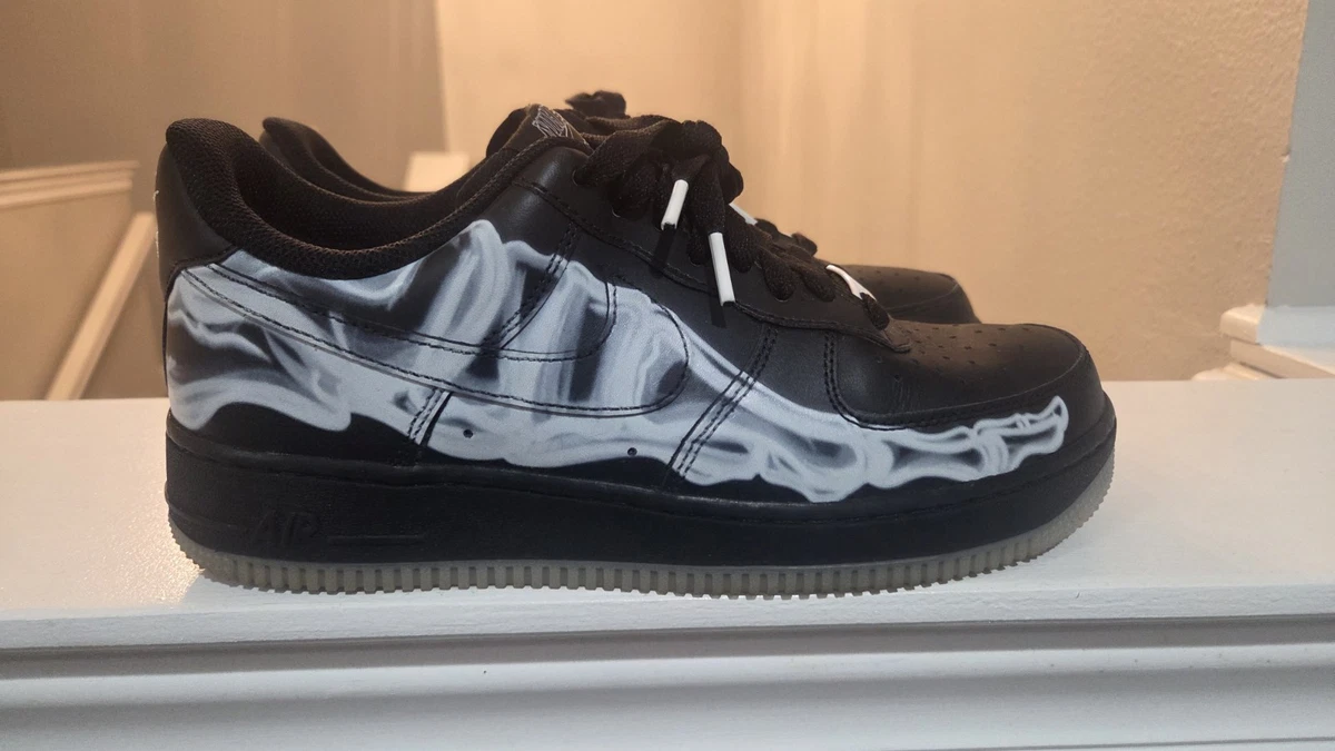 Nike Air Force 1 '07 QS Black Skeleton for Sale - Authenticity