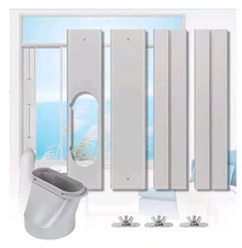Portable Air conditioner Window Kit, Adjustable Vertical/Horizontal Sliding...