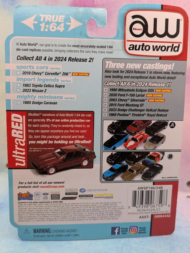 Auto World 1983 Toyota Celica Supra #2∞blanco; Long Beach Pace∞import legends∞vB Foto 3 de 3