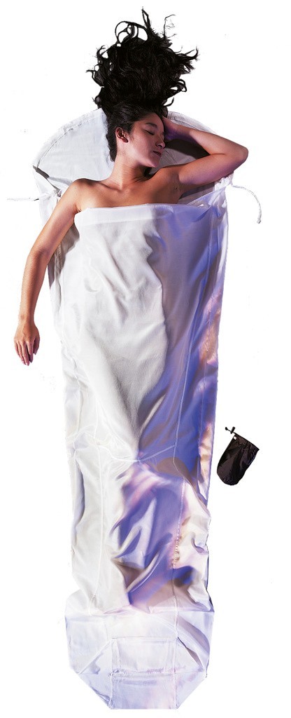 Cocoon 100% Silk Mummy Sleeping Bag Liner - Natural Silk