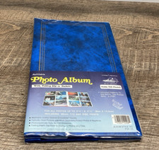 Blue Pioneer PSF-35 Refillable Fold Out Photo Album Holds 108 Photos