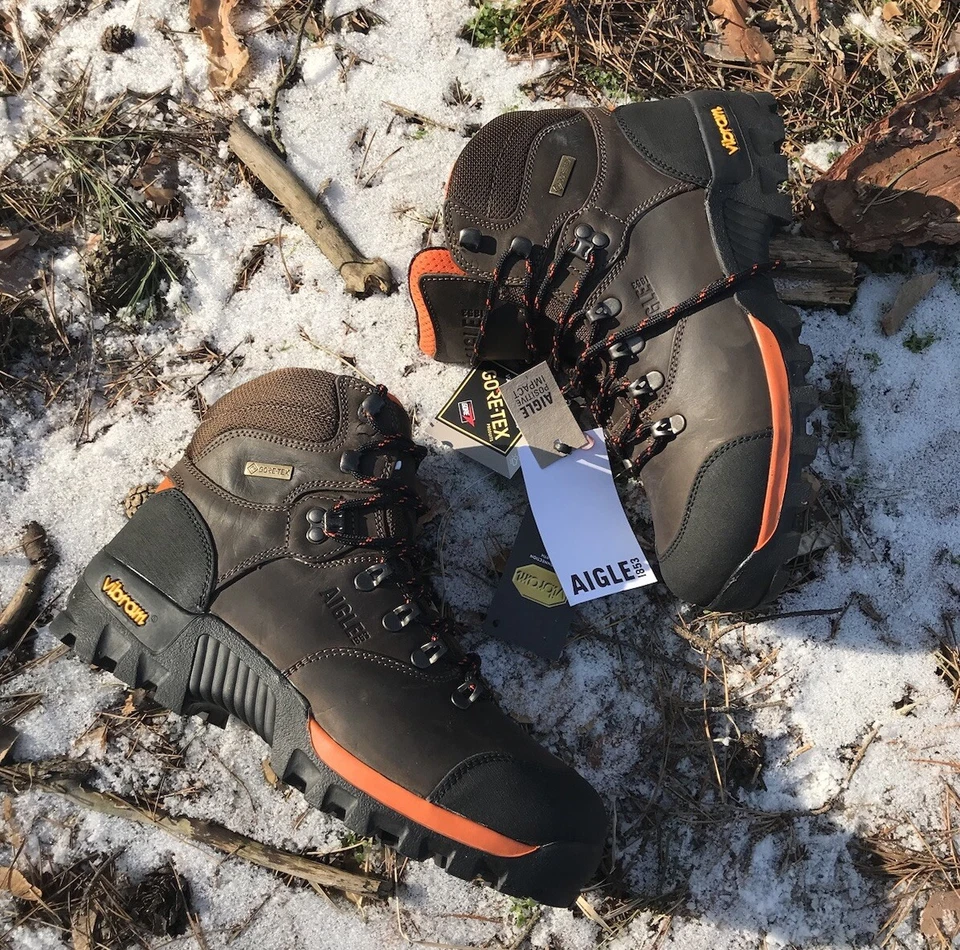 Botas de Trekking Aigle - Gore Tex Impermeables y Duraderas, Vibram 40,43 👍 Seguimiento Foto 2 de 4