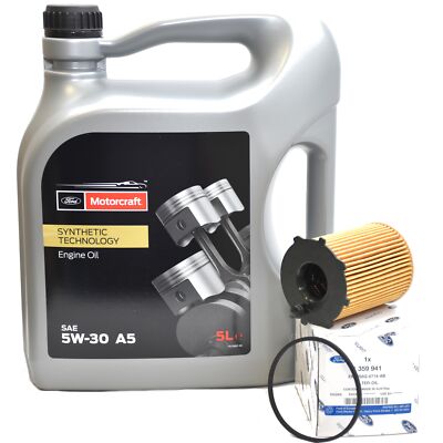 Ford Motorcraft 5W-30 Motoröl 15CF54 5 Liter + Original Ford Ölfilter 1359941