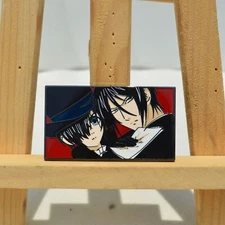 Black Butler Ciel Phantomhive Sebastian·Michaelis Metal Enamel Pin Badge Gift
