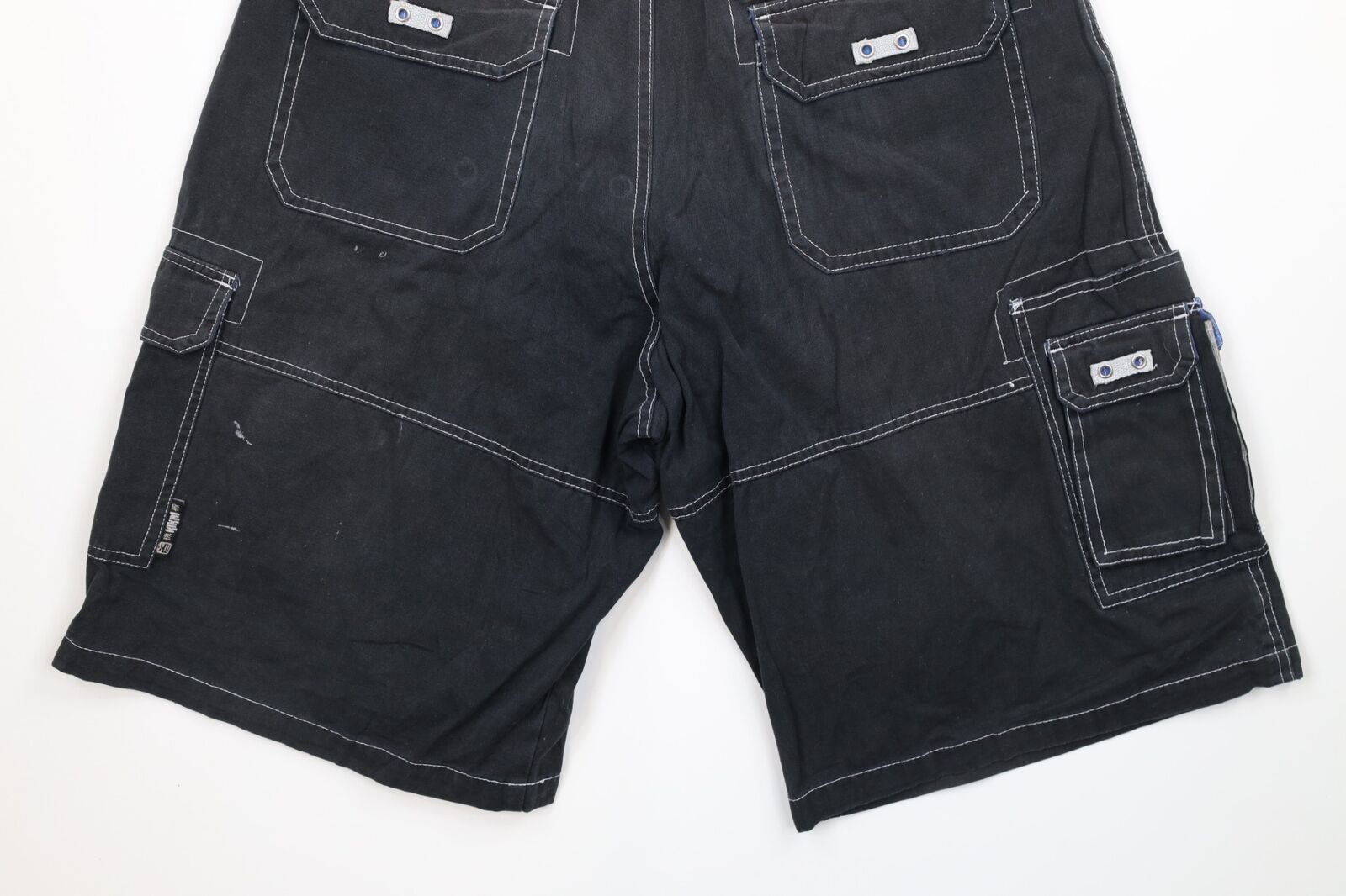 Vtg 90s Streetwear Mens 32 Distressed Baggy Fit S… - image 12