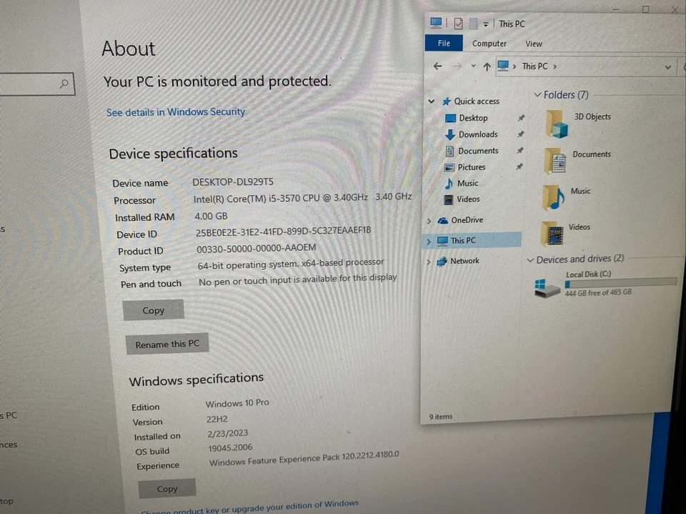 Dell Optiplex 7010 DT Intel Core i5-3570 3.40GHz 4GB RAM 500gb Hdd Win 10 - Image 4 of 4