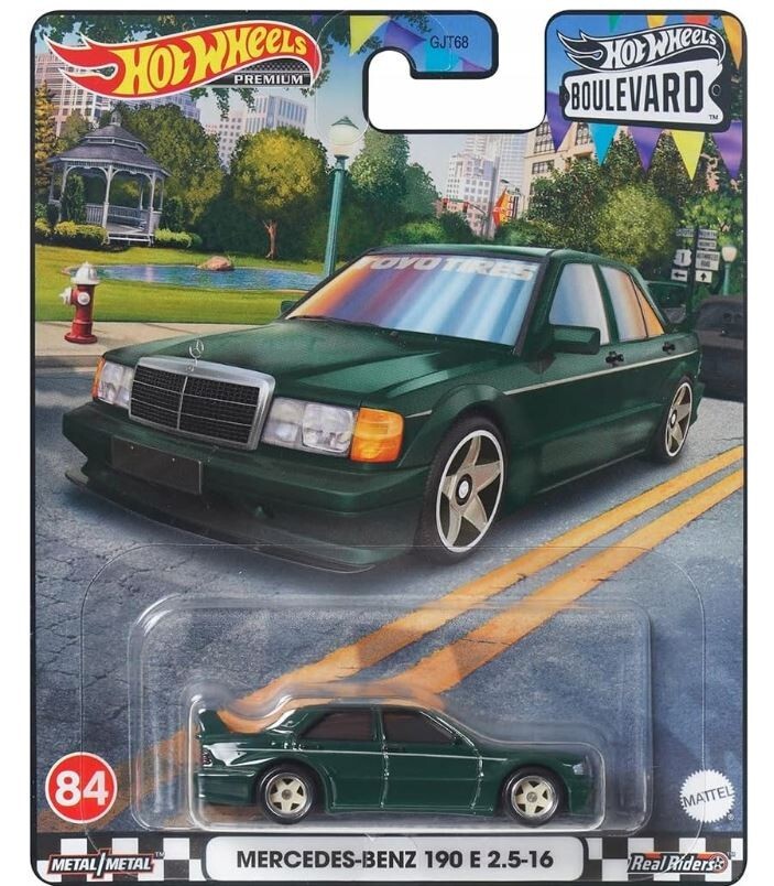 Hot Wheels Premium 1:64 Mercedes Benz 190 E 2.5-16 Boulevard
