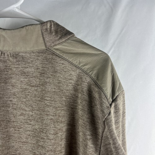 Greg Norman Men's Brown Fleece Lined 1/4 Button Collared Pullover Size XL - Picture 21 of 21