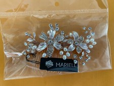 Rose Gold bridal hair comb With Pearls And Rhinestones