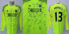 Boaz Myhill West Brom GK Shirt Signed by 2017-18 Squad + COA + Map (24471)