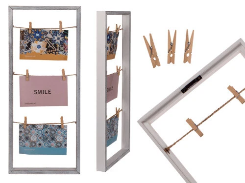 Deko-Bilderrahmen-Collagen aus Holz im Vintage -/Retro-Stil