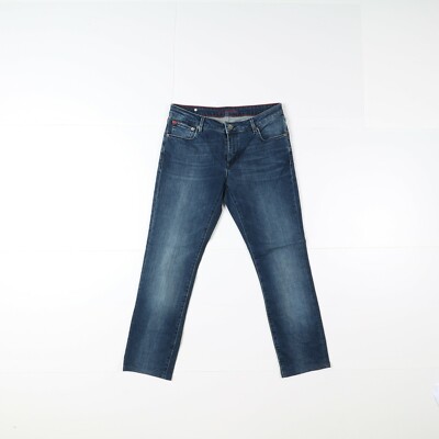 Geox Slim Tapered Usato W30 Vita Bassa Donna Denim