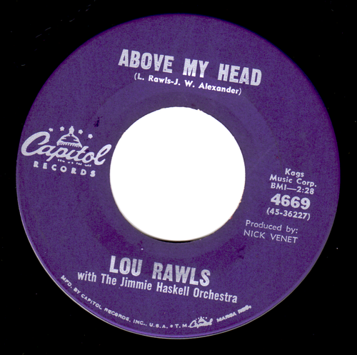 Lou Rawls 7" "Nine Pound Hammer / Above My Head" Capitol (4669) Near Mint - Imagen 2 de 2