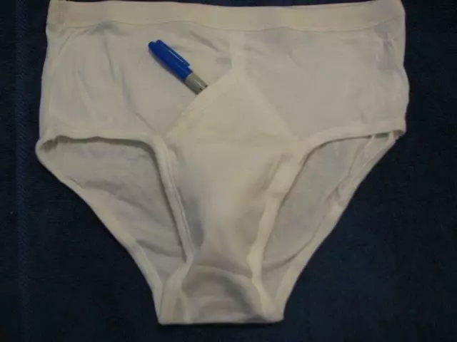 Vintage underwear Marks & Spencer St. Michael white Y front brief