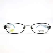 Guess GU9092 BLK Kids Eyeglasses Frames Black Blue Rectangle Full Rim 47-16-130