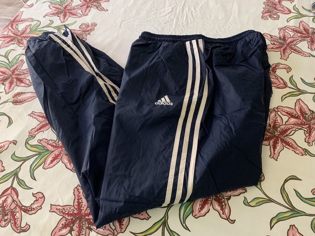 Vintage Adidas Mens M Swishy Fitted Ankle Lined Athletic Pants | eBay
