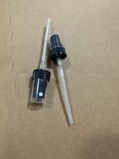 BLACK PLASTIC FINE MIST SPRAYER WITH CLEAR CAP SIZE 20/400 5" TUBING 40 Pieces