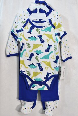 Cutie Pie Baby 6 Piece Set Dinosaur Theme  6-9 Months Boy's New