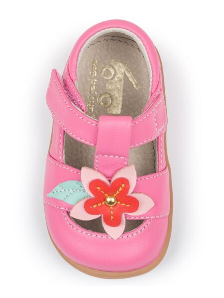 See Kai Run NEW Avery Baby Girls Hot Pink T-Strap Sandal NWB