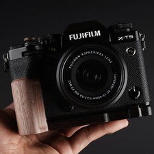 All Wood Camera L Hand Grip Wooden Baseplate For Fujifilm XT5 Fuji X-T5 Camera
