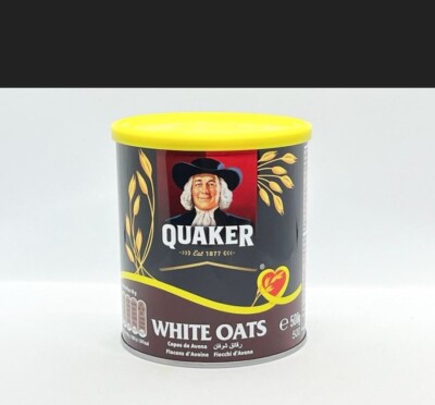 Quaker White Oats Tin,500g