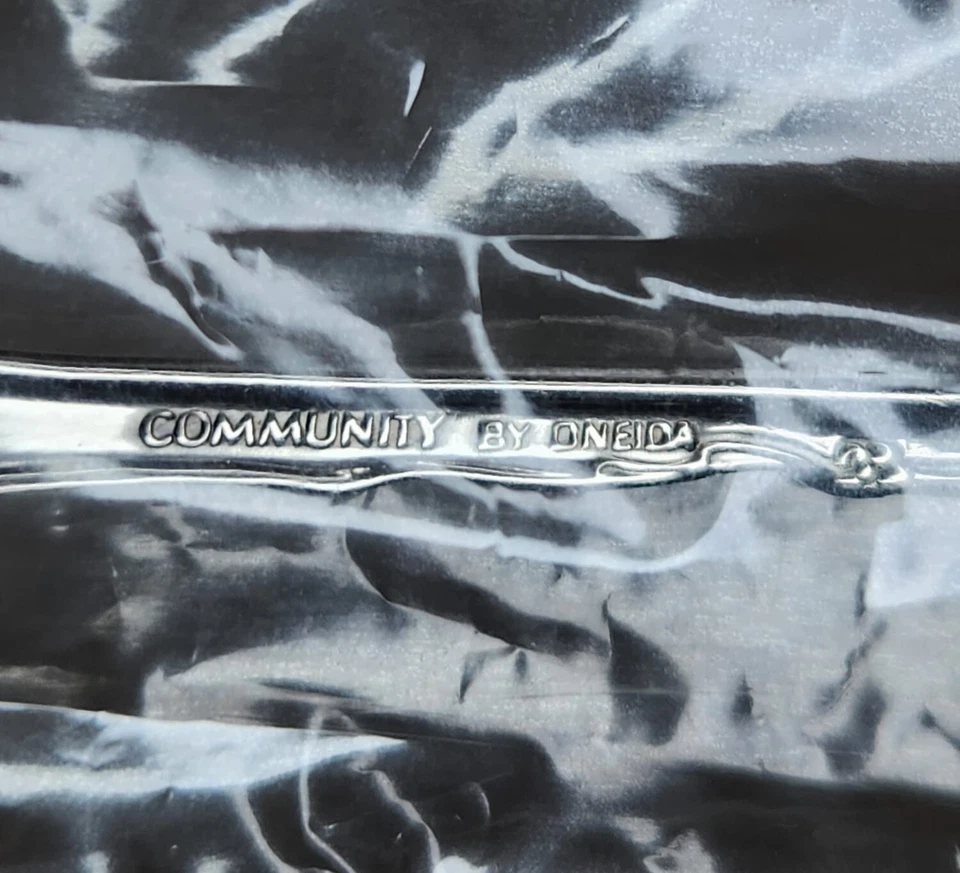 NEW Oneida Community Stainless BELLE ROSE Seafood Forks 6" USA Made Set Of 4 - Image 4 of 4