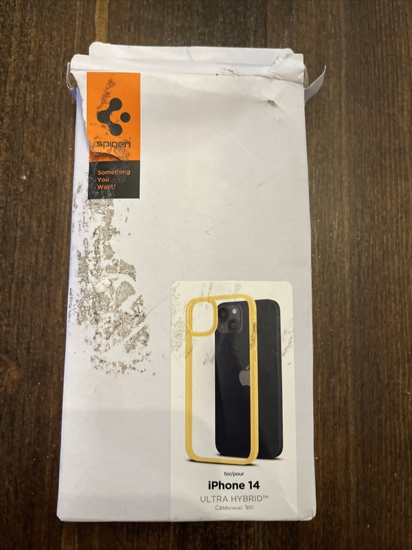 iPhone 14 Spigen [Ultra Hybrid] Shockproof Clear/ Butter Yellow New